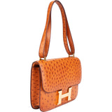 Hermes Ostrich Constance 23 Shoulder Bag