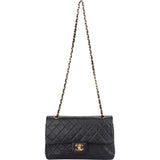 Chanel Quilted Lambskin 24K Gold Medium Double Flap Crossbody Bag