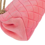 Chanel Pink Quilted Cotton CC Shoulder Bag