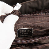 Prada Brown Nylon Triangle Handbag