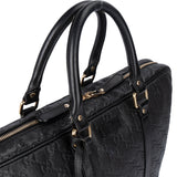 Gucci GG Leather Monogram Business Handbag