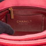 Chanel Pink Quilted Cotton CC Shoulder Bag
