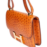 Hermes Ostrich Constance 23 Shoulder Bag