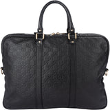 Gucci GG Leather Monogram Business Handbag