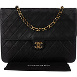 Chanel Quilted Lambskin Single Flap Shoulder Bag
