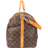 Louis Vuitton Canvas Monogram Keepall 55 Bandouliere