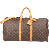 Louis Vuitton Canvas Monogram Keepall 55 Bandouliere