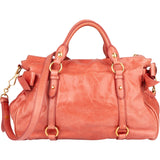 Miu Miu Leather City Flap Handbag