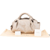 Loewe Grey Leather Mistral Handbag