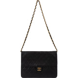 Chanel Quilted Lambskin Single Flap Shoulder Bag