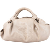 Loewe Grey Leather Mistral Handbag