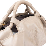 Loewe Grey Leather Mistral Handbag