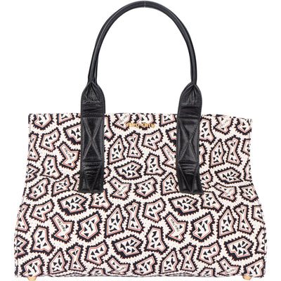 Miu Miu Tessuto Stampat Monogram Handbag - vintageandkickz