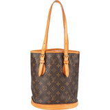 Louis Vuitton Canvas Monogram Bucket PM Shoulder Bag