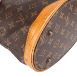 Louis Vuitton Canvas Monogram Bucket PM Shoulder Bag