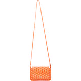 Goyard Orange Goyardine Monogram Plumet Flat Crossbody Bag