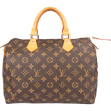 Louis Vuitton Canvas Monogram Speedy 30 Handbag