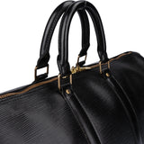 Louis Vuitton Noir Epi Leather Keepall 45