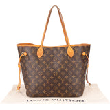 Louis Vuitton Canvas Monogram Neverfull MM Shopper Handbag