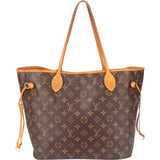 Louis Vuitton Canvas Monogram Neverfull MM Shopper Handbag