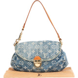 Louis Vuitton Denim Monogram Pleaty Handbag