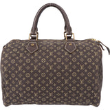 Louis Vuitton Mini Lin Monogram Speedy 30 Handbag
