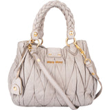 Miu Miu Quilted Leather Handbag