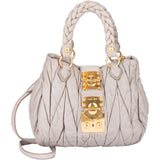 Miu Miu Quilted Leather Handbag