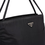 Prada Black Nylon Triangle Shoulder Bag