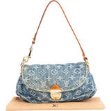 Louis Vuitton Denim Monogram Pleaty Handbag