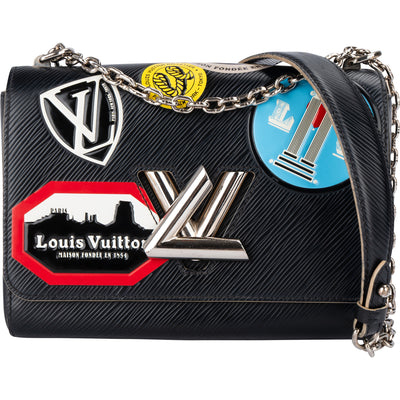 Louis Vuitton Noir Epi Leather Limited World Tour Twist Crossbody Bag - vintageandkickz