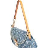 Louis Vuitton Denim Monogram Pleaty Handbag