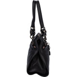 Prada Black Leather Triangle Butterfly Handbag