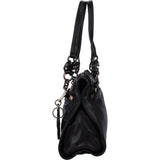 Prada Black Leather Triangle Butterfly Handbag