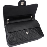 Chanel Quilted Caviar Leather Jumbo Double Flap Crossbody Bag