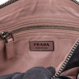 Prada Black Leather Triangle Butterfly Handbag