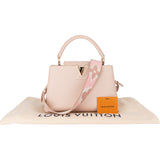 Louis Vuitton Pink Calfskin Capucines MM Coquille Handbag