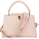 Louis Vuitton Pink Calfskin Capucines MM Coquille Handbag