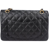 Chanel Quilted Caviar Leather Small Double Flap Crossbody Bag