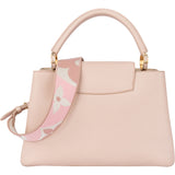 Louis Vuitton Pink Calfskin Capucines MM Coquille Handbag