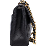 Chanel Quilted Lambskin 24K Gold Single Flap Crossbody Bag