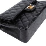 Chanel Quilted Caviar Leather Small Double Flap Crossbody Bag