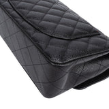 Chanel Quilted Caviar Leather Small Double Flap Crossbody Bag
