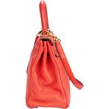 Hermes Togo Leather Kelly 28 2015 Bandouliere Coral Red