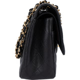 Chanel Quilted Caviar Jumbo Double Flap Crossbody Bag