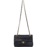 Chanel Quilted Lambskin 24K Gold Single Flap Crossbody Bag