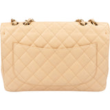 Chanel Quilted Caviar Leather Jumbo Single Flap Crossbody Bag