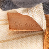 Louis Vuitton Damier Azur Monogram Neverfull MM Shopper Handbag