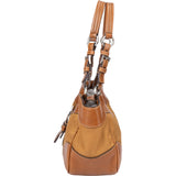 Prada Brown Nylon Triangle Handbag