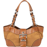 Prada Brown Nylon Triangle Handbag